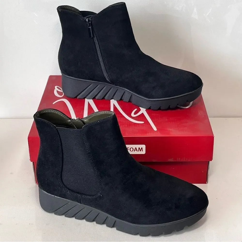 Impo International ENESSA Stretch Platform Wedge Bootie